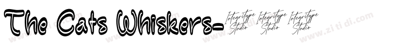 The Cats Whiskers字体转换